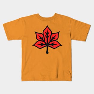 Funky Maple Leaf Kids T-Shirt